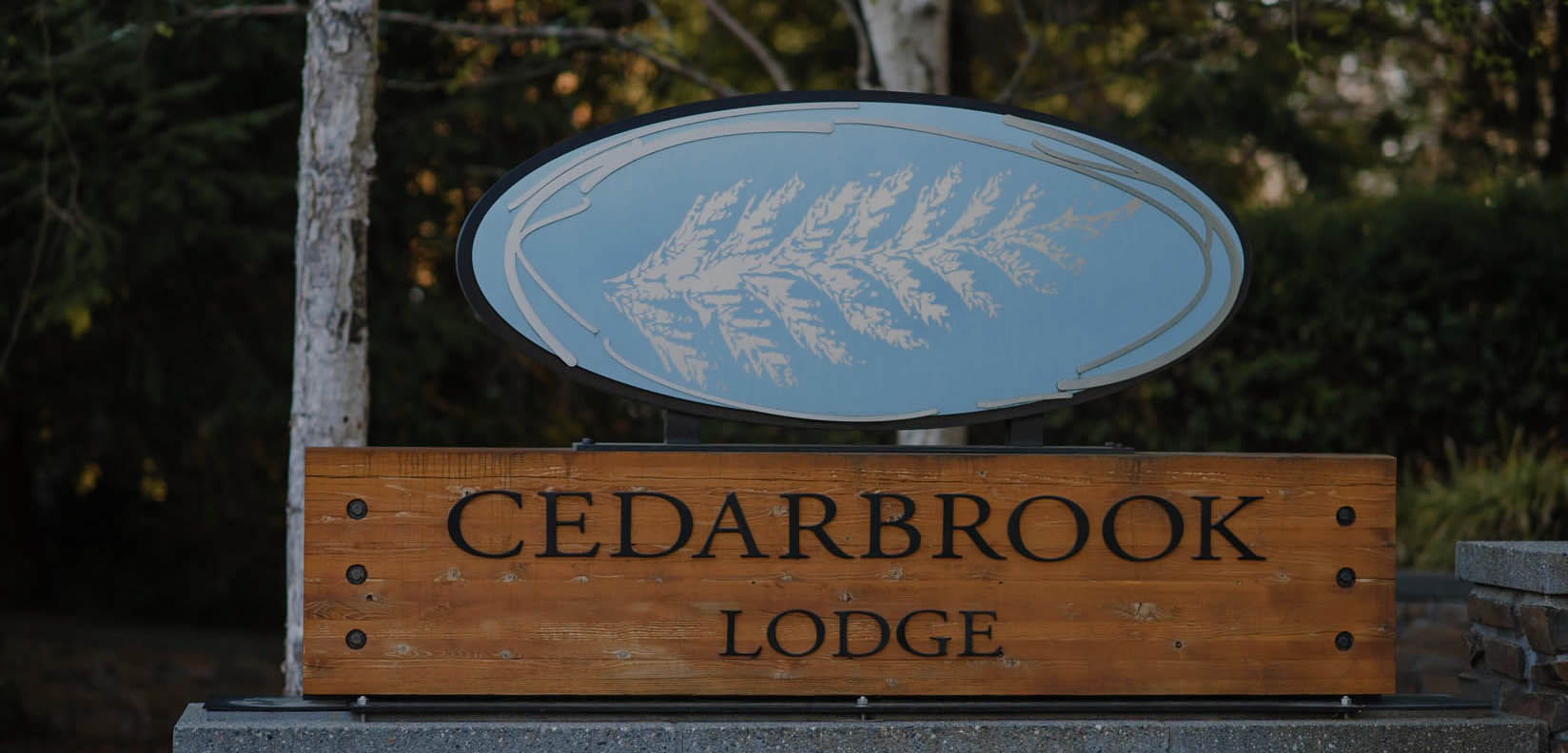 Cedarbrook sign