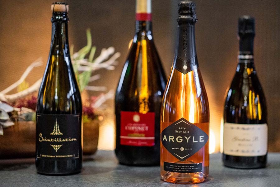 wine bottles
